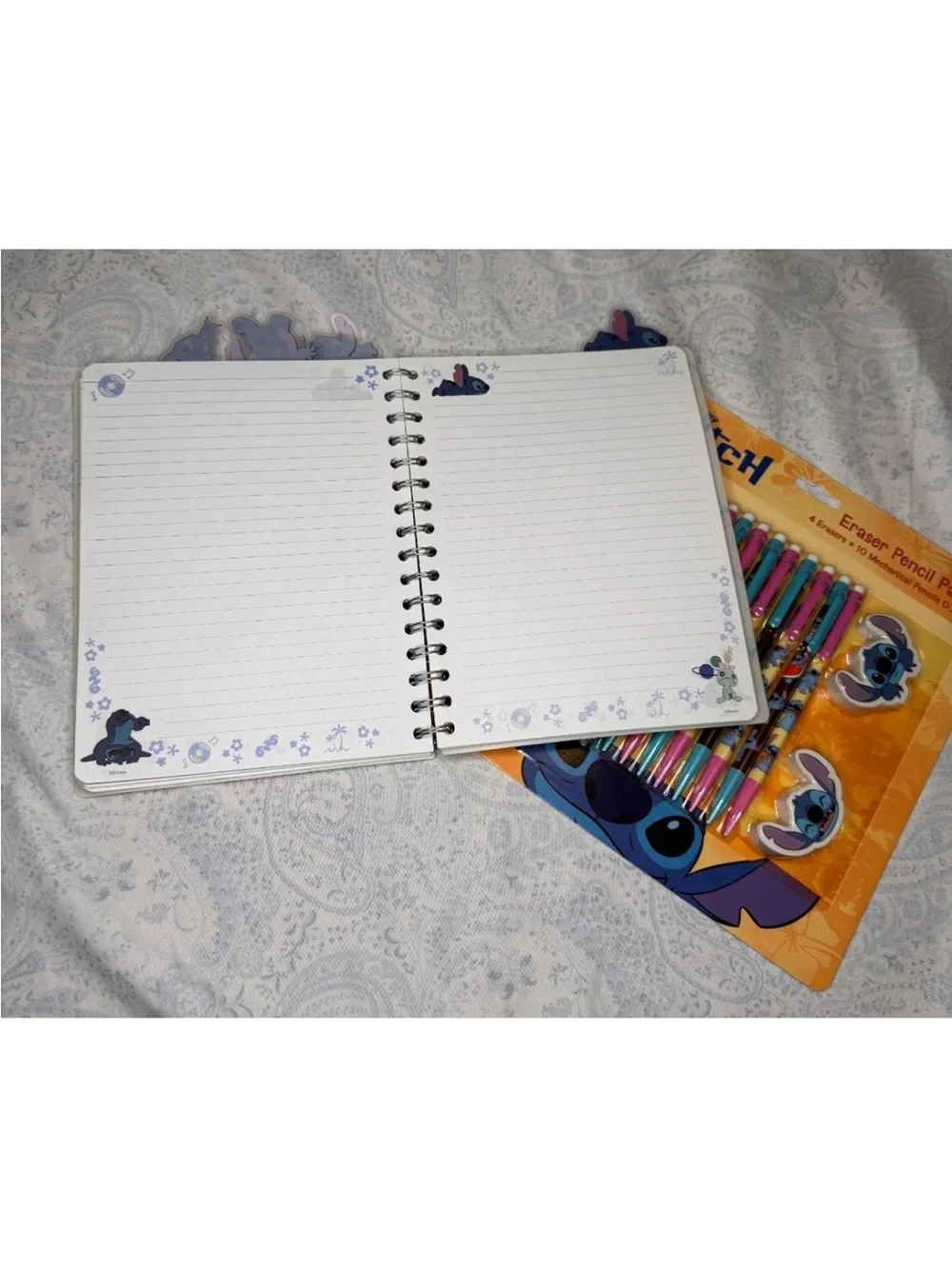 Disney Stitch Journal, Pencils & Crosswords Book Set